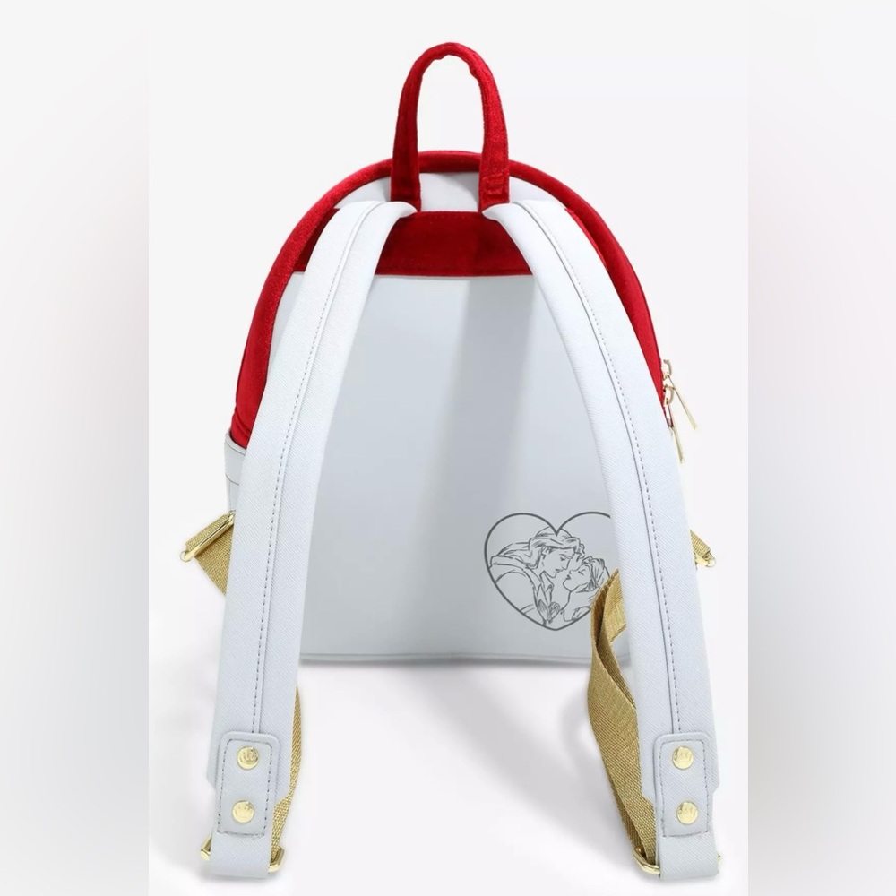 Loungefly Disney Beauty & The Beast Stained Glass Portrait Mini Backpack - Picture 3 of 3